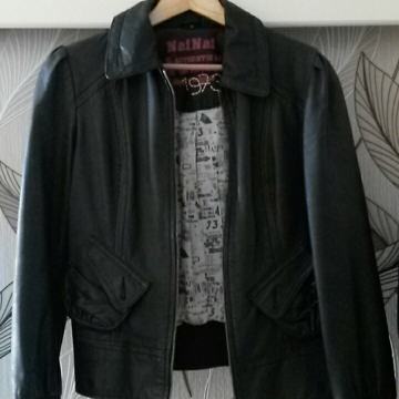 Ženska kožna jakna Naf Naf