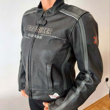 ŽENSKA MOTORISTIČKA KOŽNA JAKNA PROBIKER