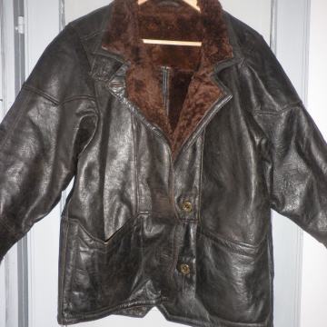 ŽENSKA TOPLA KOŽNA JAKNA / BUNDA 46 - 48 XL