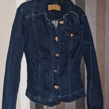 Ženska traper jakna, Xnation, vel. 38, plava + marama