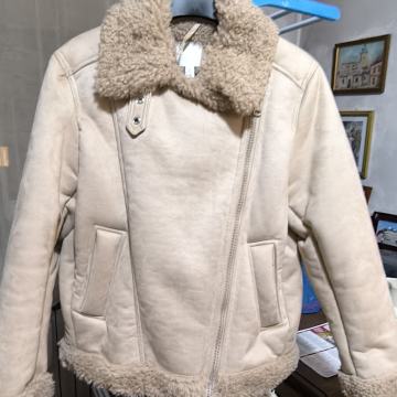 Nova ženska zimska krznena pilot jakna