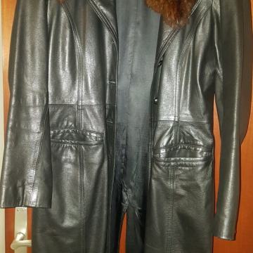 Ženski kožni mantil