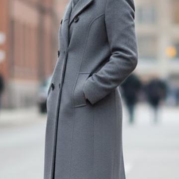 Ženski sivi kaput C&A, Canada kolekcija, vel. M