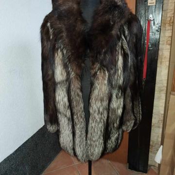 Žeska bunda od srebrne lisice xl