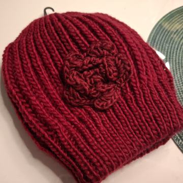 BORDO TOPLA ZIMSKA KAPA vel.UNI - NOVO