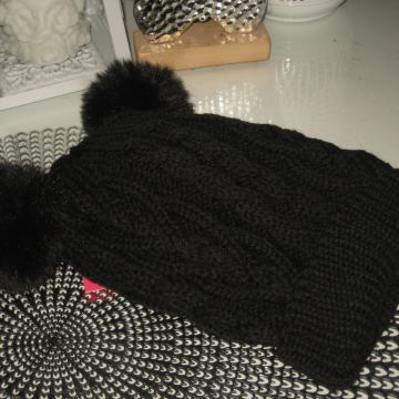 NOVA CRNA KAPA S KRZNENIM COFLEKOM - VEL. UNI