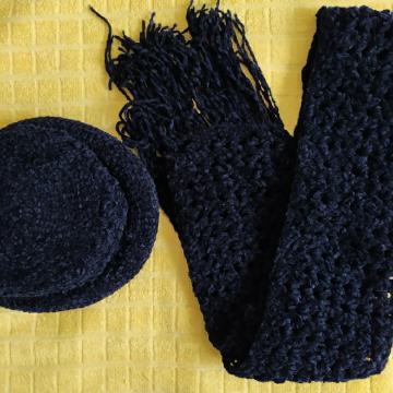 Kapa zimska ženska i šal - KOMPLET