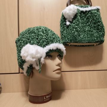 Komplet kapa i torbica unikat