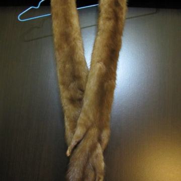 Krzneni rep od kune - elegantan okovratnik za kaput, jaknu