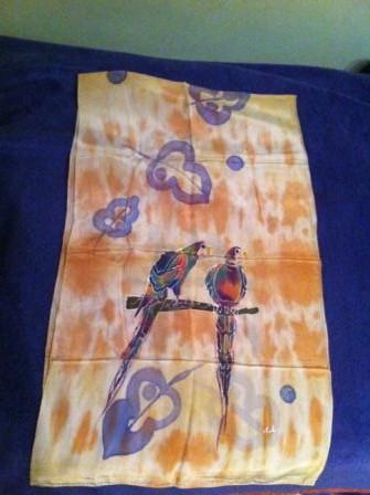 Ženska svilena marama ručno oslikana