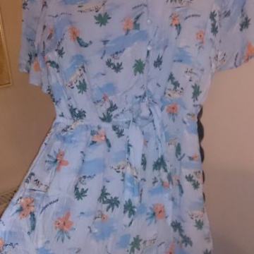 C&A NOVI KOMBINEZON 40 42 44 L XL 2XL VEZANJE LJETNI ŠIROKI RUKAVI