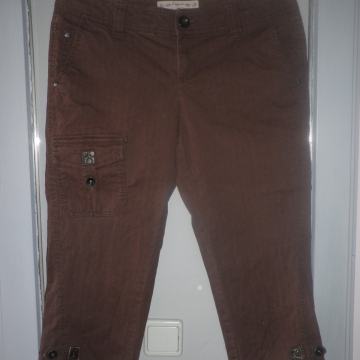 ESPRIT - ŽENSKE LAGANE PAMUČNE KAPRI HLAČE