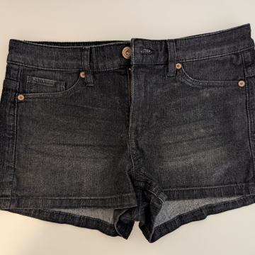 H&M ženske kratke traper hlače, crne, hlačice, 34