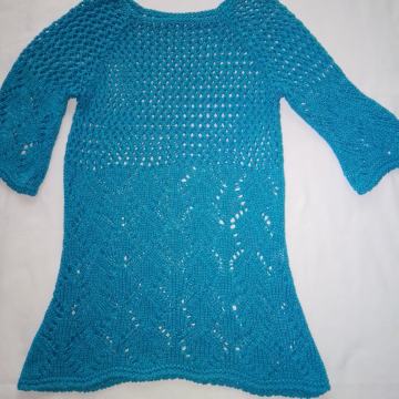 2+1 gratis! Nova pletena plava majica, vel. 38