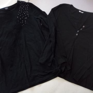 2 CRNE MAJICE vel. 38/40= 9 eur obje