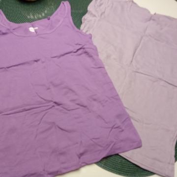 2 kom LILA - LJUBIČASTE MAJICE VEL. M/L - NOVO - obje ZA 15 EUR