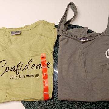 2 kom MAJICE VEL. M - NOVO - KRATKI RUKAV - OBJE ZA 20 EUR