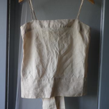 BENETTON - ŽENSKA TANKA LANENA MAJICA 34 / 36 S