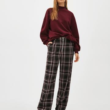 Bershka bordo visoki vrat majica vl.S