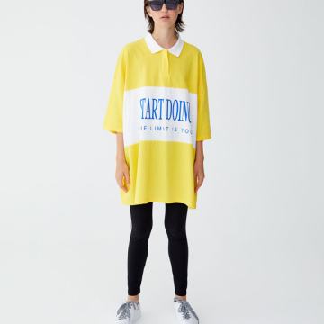 Pull and Bear oversized polo majica vl.S /TOTALNA ČISTKA