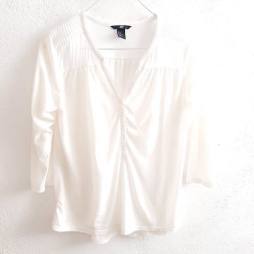 Bijela majica dugi rukav HM 36