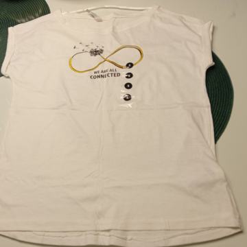 BIJELA MAJICA VEL. S/M - NOVO kratki rukav