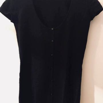 Crna majica kratkih rukava