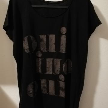 Crna majica oversized vl.S