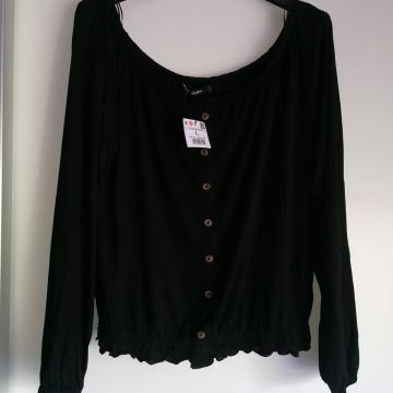 Crna majica crop top