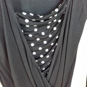 Crna ljetna majica sa točkama L/42