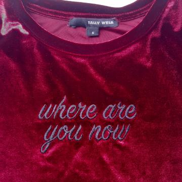 Crvena majica pliš baršun 36