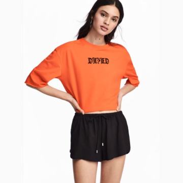 H&M ''DAZED'' KRATKA NARANČASTA MAJICA vl. S / RASPRODAJA