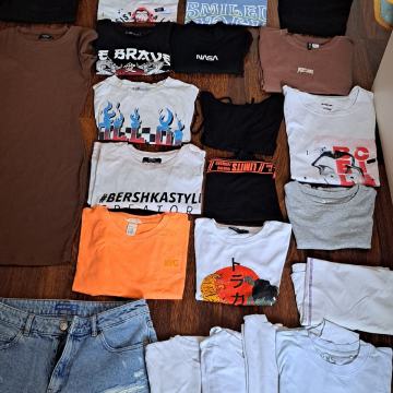 Kratke hlače i majice vel.S, sve sa slike za 30 €