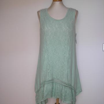 Lanena zelena tunika