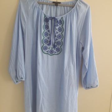 Ljetna tunika haljina plava boho J.Crew M