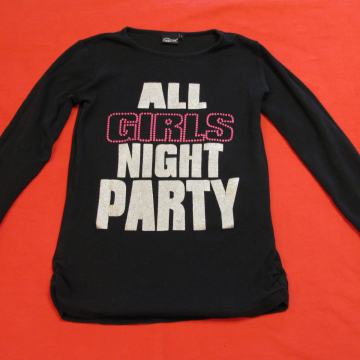 Majica ALL GIRLS NIGHT PARTTY, L-vel. crna,dugi r. ULTRA