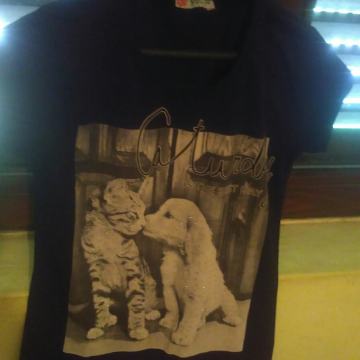 majica L pas i macka