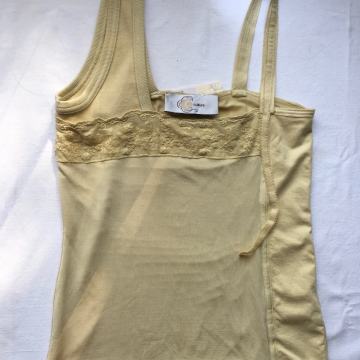 Majica s naramenicama boja maslaca dizajn "cultura" Italija br. 34