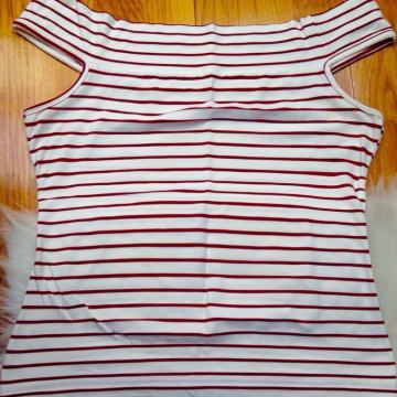 NOVA majica off shoulder kratki rukav