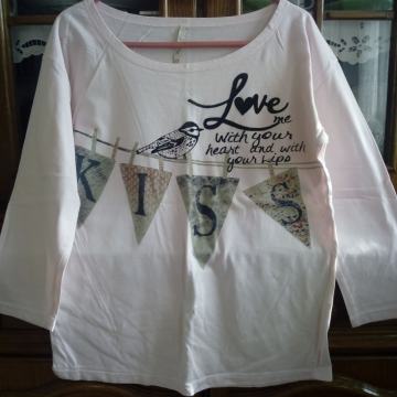 Majica sa printom Bershka, M