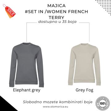 Majica ženska 2KOM  # French Terry - B&C BESPLATNA DOSTAVA