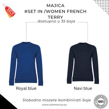 Majica ženska 2KOM  # French Terry - B&C BESPLATNA DOSTAVA