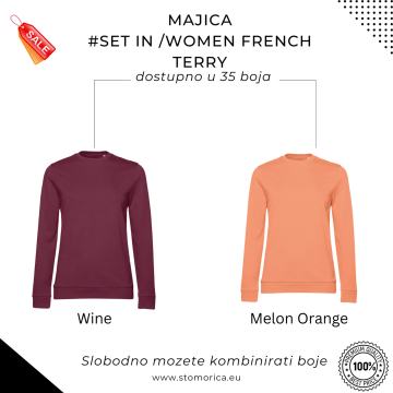 Majica ženska 2KOM  # French Terry - B&C BESPLATNA DOSTAVA