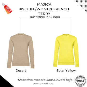 Majica ženska 2KOM  # French Terry - B&C BESPLATNA DOSTAVA