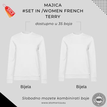 Majica ženska 2KOM  # French Terry - B&C BESPLATNA DOSTAVA