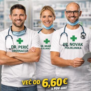 Majice s tiskom za liječnike