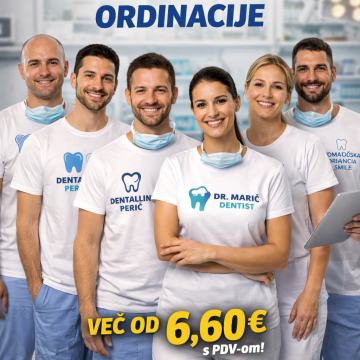 Majice s tiskom za stomatološke ordinacije