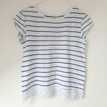 Mornarska majica sa čipkom 36