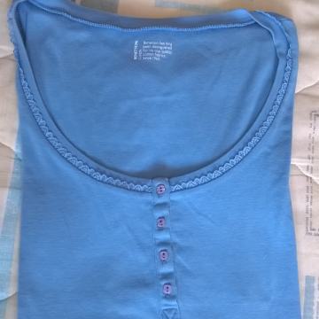 PLAVA MAJICA BENETON - VEL.L