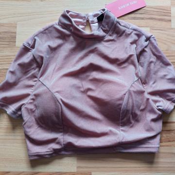 Plišana crop majica